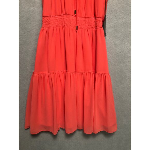 Vince Camuto Women's Size 6 Smocked Chiffon Fit & Flare NEW - Picture 2 of 7